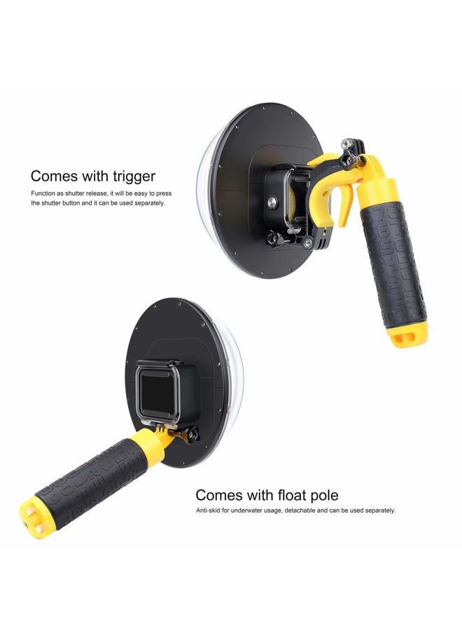 SOONSUN Dome Port for GoPro Hero 8 Black Camera, 6 Inch Snorkeling Underwater Diving Dome Port Lens with Waterproof Housing Case Trigger and Floating Bobber Handle for GoPro Hero8 Black Action Camera - Image 4